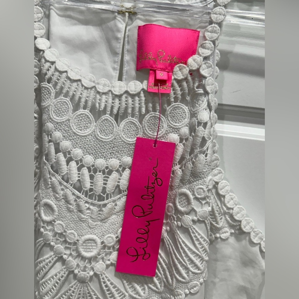Lilly Pulitzer Britt Cotton Halter Dress NEW Size Small - Picture 6 of 8